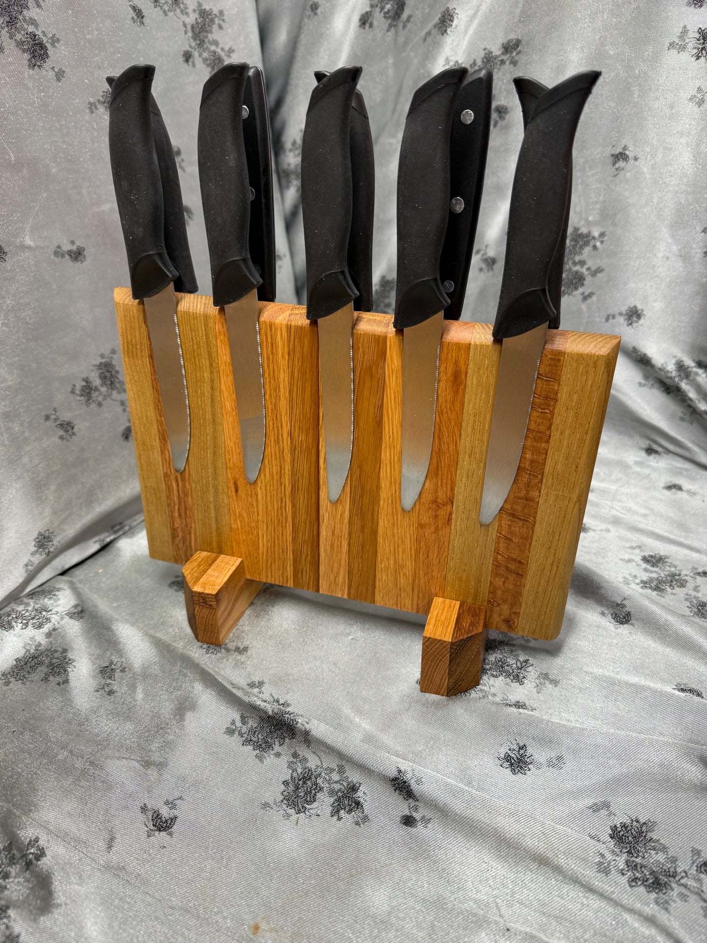 Knife Block #21 - Red Oak and White Oak