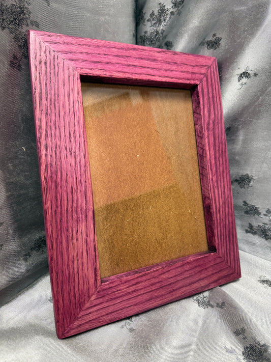 5x7 Picture Frame #47 - Red Oak with Cherry Blossom Stain