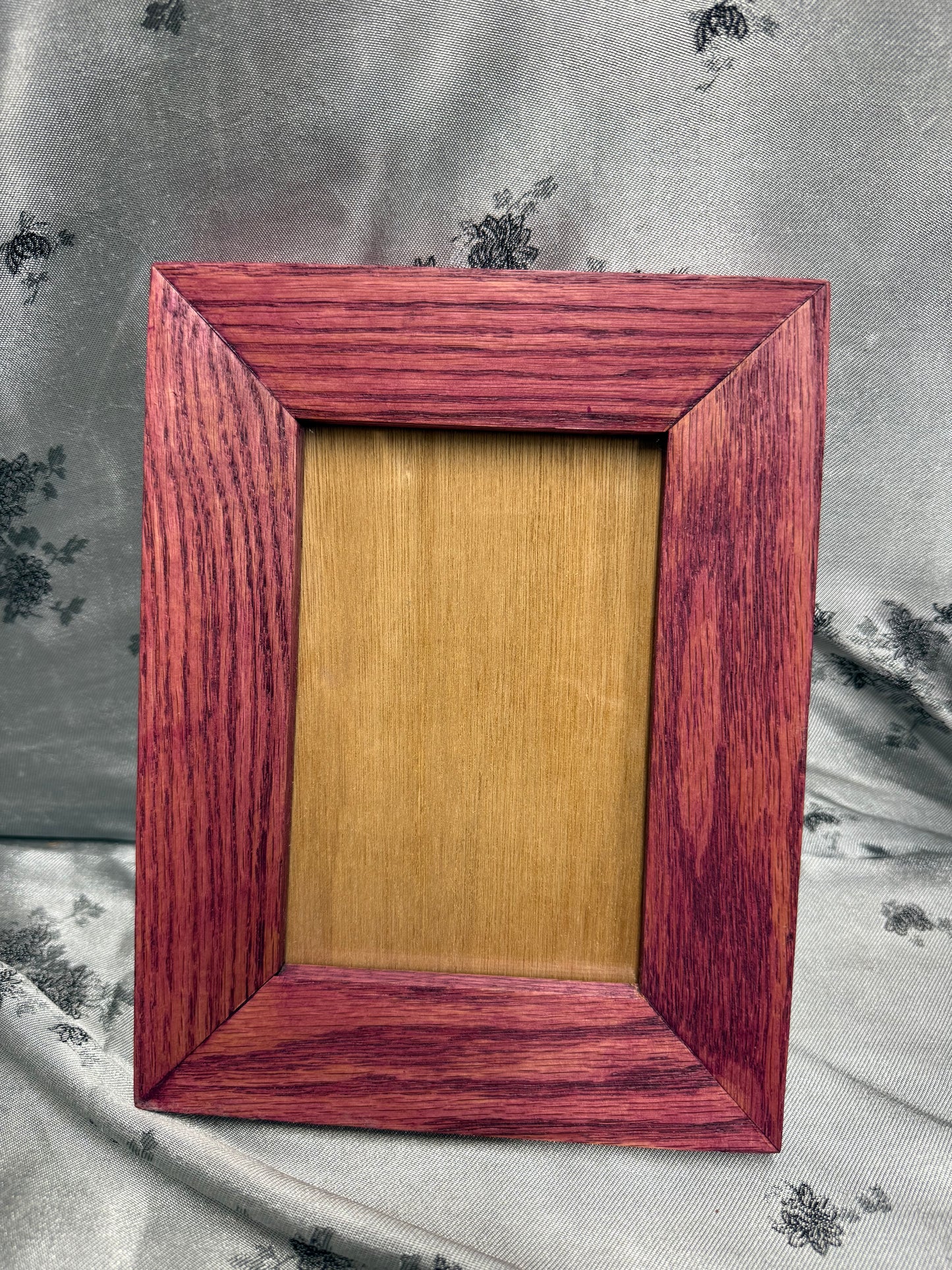 4x6 Picture Frame #48 - Red Oak with Cherry Blossom Stain