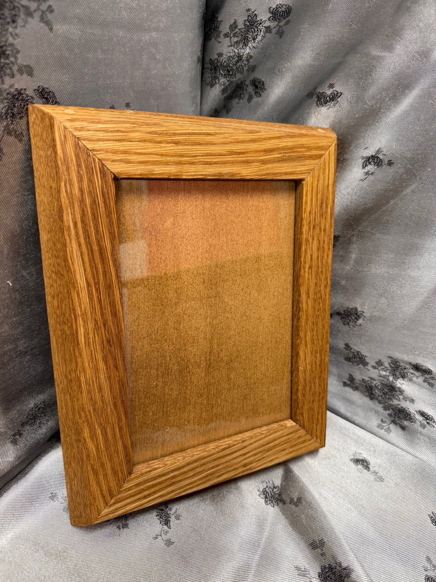 5x7 Picture Frame #49 - Red Oak with Viridian Golden Oak Stain