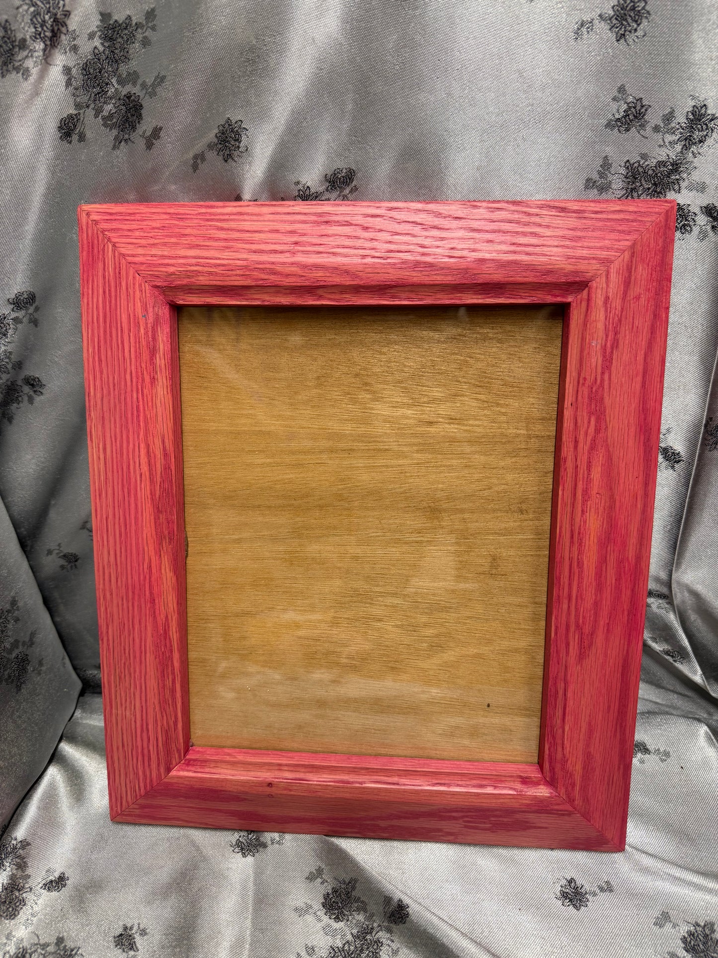 8x10 Picture Frame #51 - Red Oak with Blossom Pink Stain
