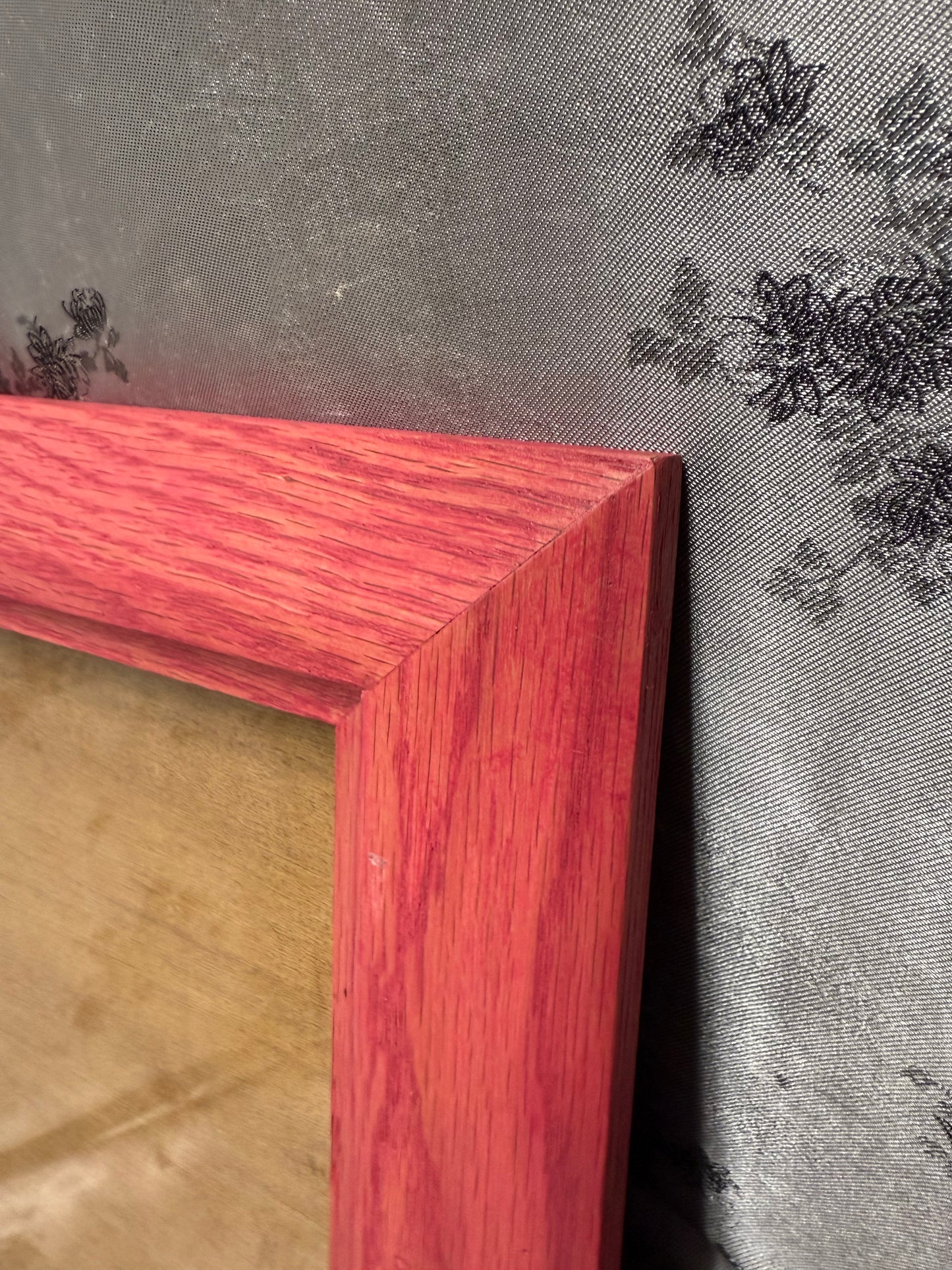 8x10 Picture Frame #51 - Red Oak with Blossom Pink Stain