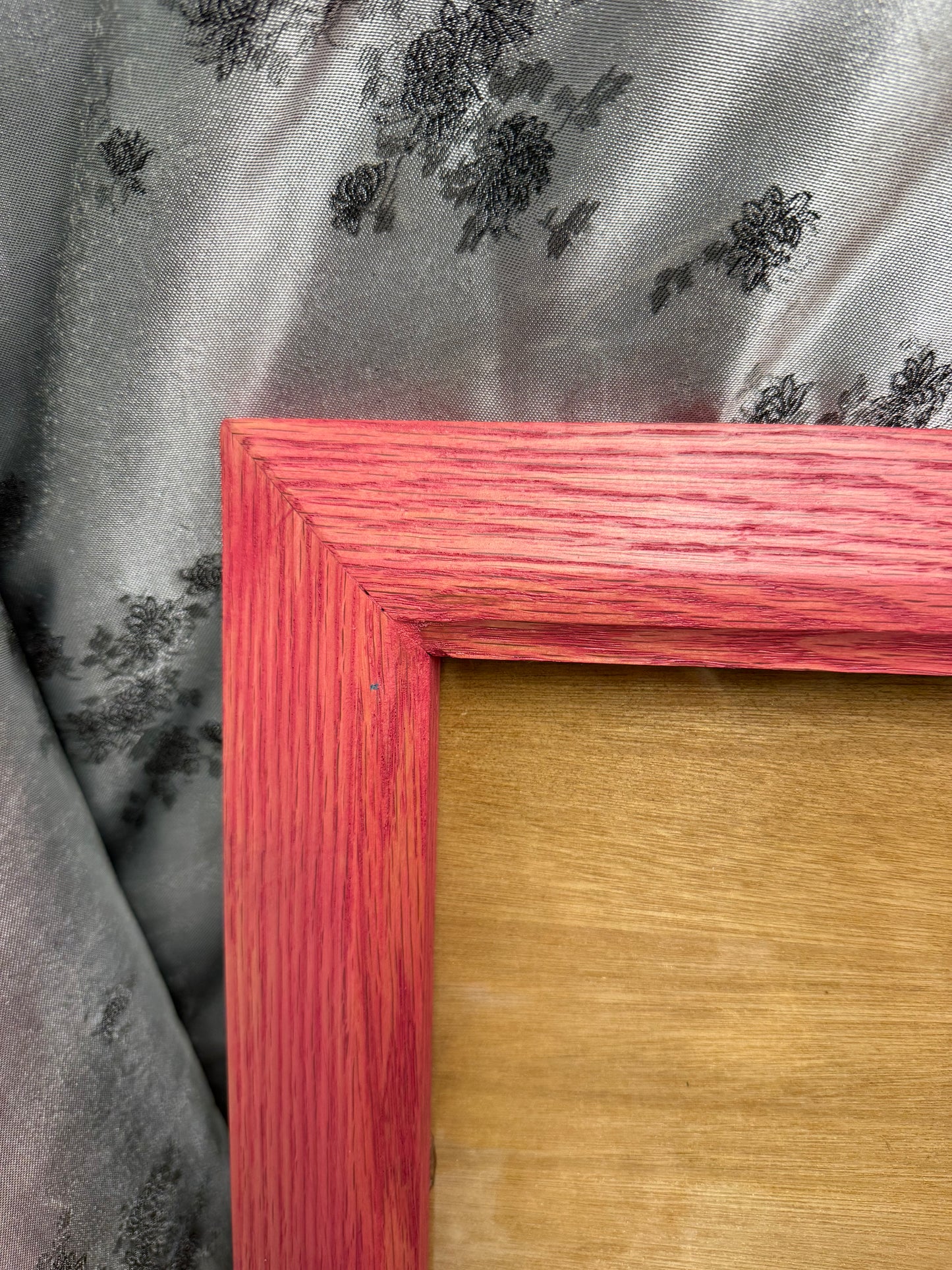 8x10 Picture Frame #51 - Red Oak with Blossom Pink Stain