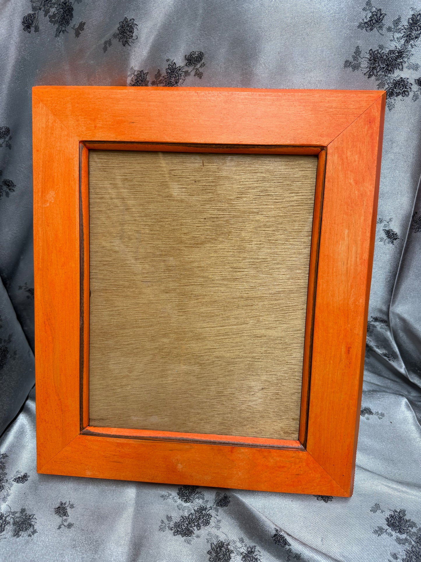 5x7 Picture Frame #52 - Red Oak with Fiesta Orange Stain