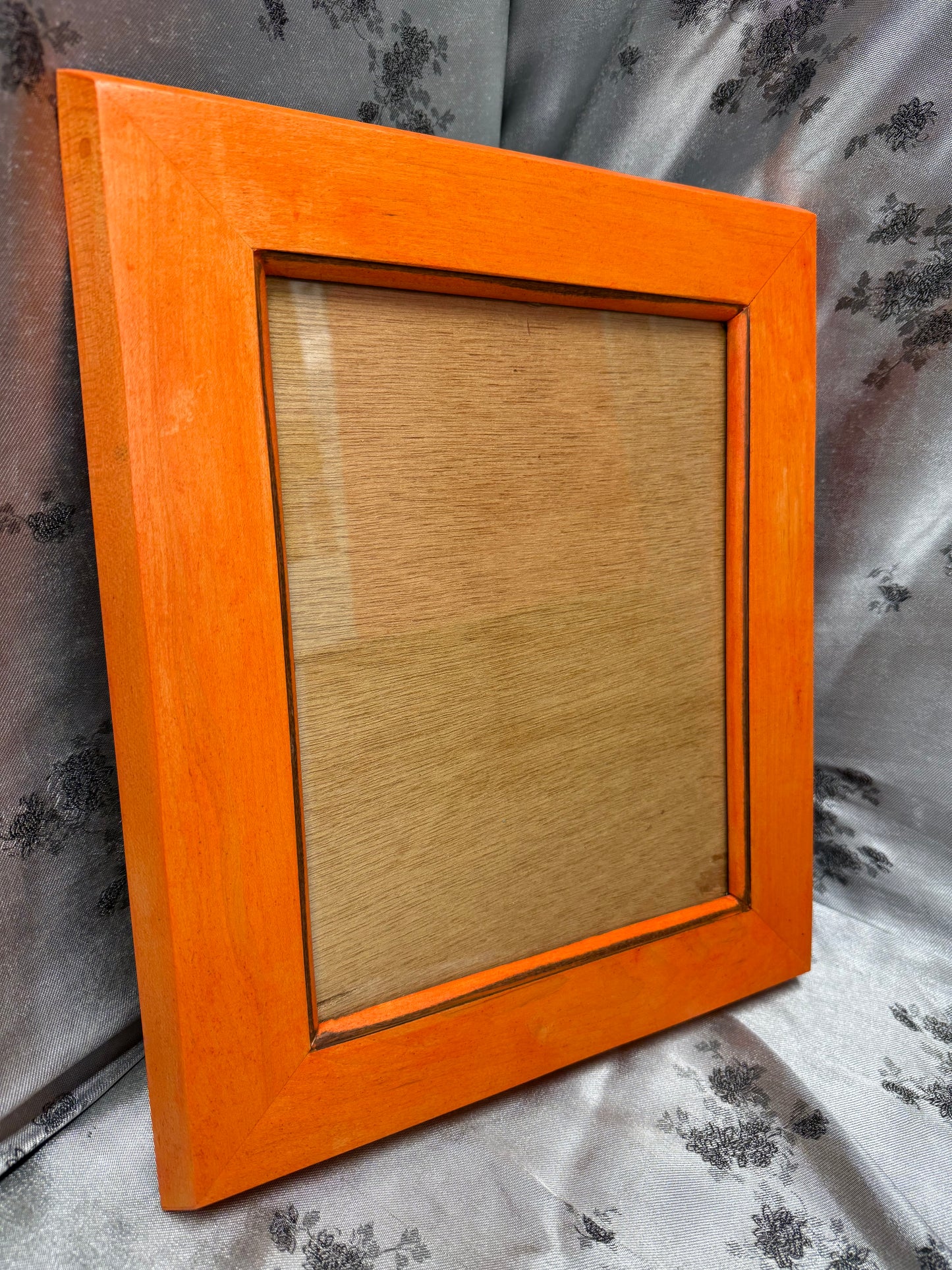 5x7 Picture Frame #52 - Red Oak with Fiesta Orange Stain