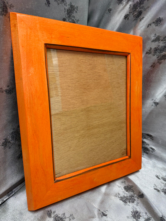 5x7 Picture Frame #52 - Red Oak with Fiesta Orange Stain