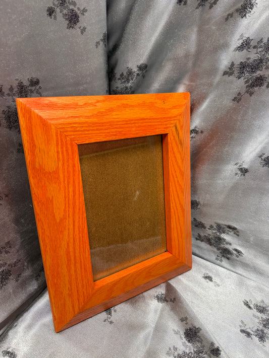 8x10 Picture Frame #53 - Maple with Fiesta Orange Stain